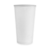 MULMEHË® Disposable Paper Coffee Beverage Hot Cups, White, 20 oz, Case of 600