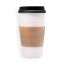 MULMEHË® 20oz Paper Coffee Hot Cups, Black Travel Lids and Sleeves, 100 Pack