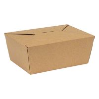 Inno-Pak® INNOBOX EDGE Take Out Carton - #4, Brown Kraft