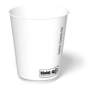 Graphic Packaging Hold&Go® Insulated Hot Cup-12 oz., Carte Blanc®, White