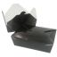 Royal #3 Folded Take Out Box, Black, 200/CS