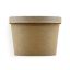 MULMEHË® 8 oz. Kraft Paper Food Containers with Vented Lids, 25 Pack