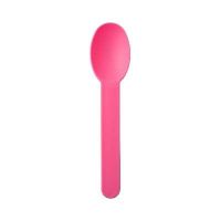 Pink Premium Heavy Duty 6.5 Gauge Frozen Yogurt Dessert Spoon