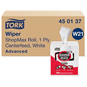 Tork® Advanced ShopMax Centerfeed Wiper 450, Dispenser Box, 4/CS