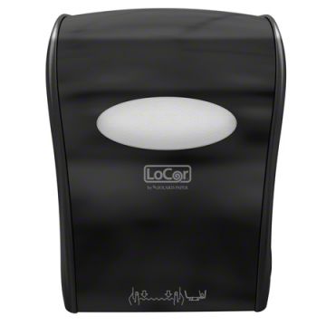 LoCor® Mechanical Hard Wound Towel Dispenser, Black