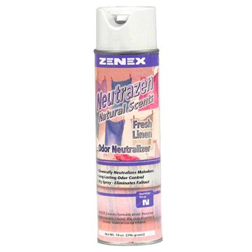 Zenex® Neutrazen Dry Spray Odor Counteractant, Fresh Linen, 20 oz., Case of 12