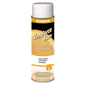 Zenex® ZenaForce Foam Citrus Foaming Degreaser, 18 oz., Case of 12